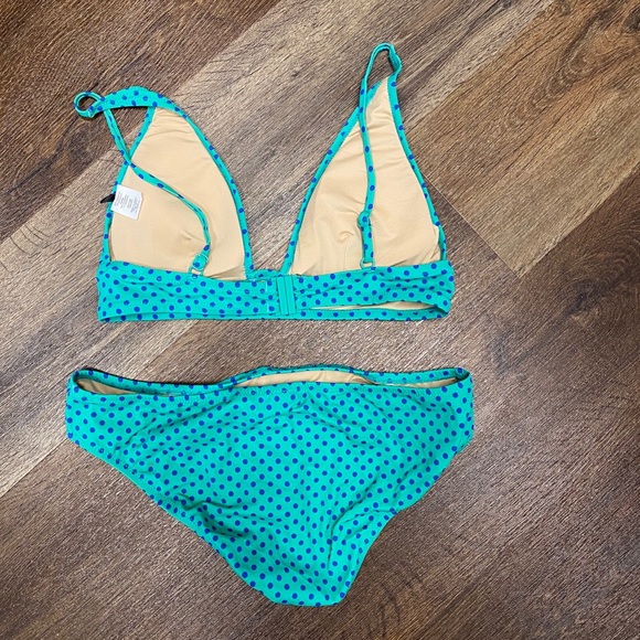 J. Crew plunge v-neck polka dot bikini - Picture 2 of 3